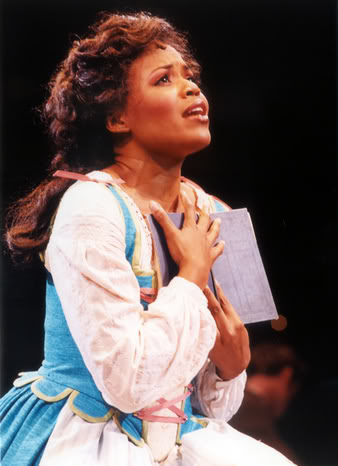 Nikki Renée Daniels as Belle in Beauty and the Beast at North Shore Music Theatre. Photo by Paul Lyden.