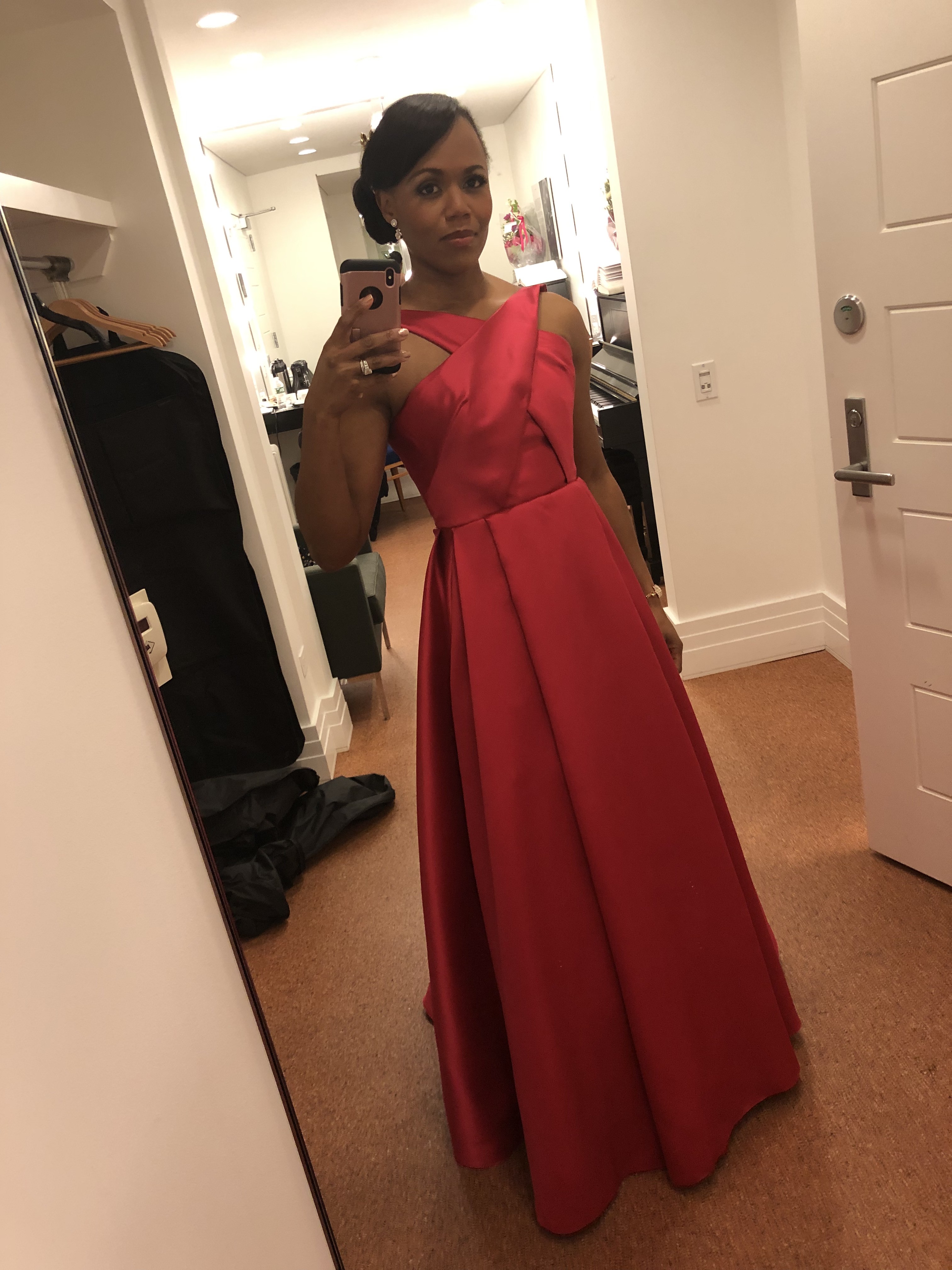 Nikki  backstage at Carnegie Hall