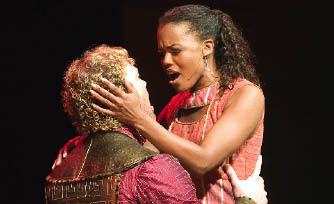 Nikki Renée Daniels as Aida with Michael Hunsaker as Radames in Aida.