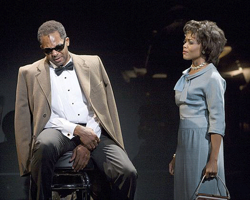 Nikki Renée Daniels and Brandon Victor Dixon in Ray Charles Live at the Pasadena Playhouse.