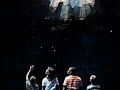Aimee K. Bryant as The Moon, Zadir King as Joe Thibodeaux, Nikki Renée Daniels as Emmie Thibodeaux, Jackson M. Hurst as Jackie Thibodeaux and Noah Coon as Noah Gellman in Caroline, or Change at the GuthrieTheatre. Photo by Michal Daniel.