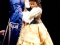 Nikki Renée Daniels as Belle with Brad Little as the Beast in Beauty and the Beast at North Shore Music Theatre. Photo by Paul Lyden.