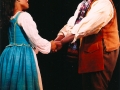 Nikki Renée Daniels as Belle with George Merritt as Maurice in Beauty and the Beast at North Shore Music Theatre.